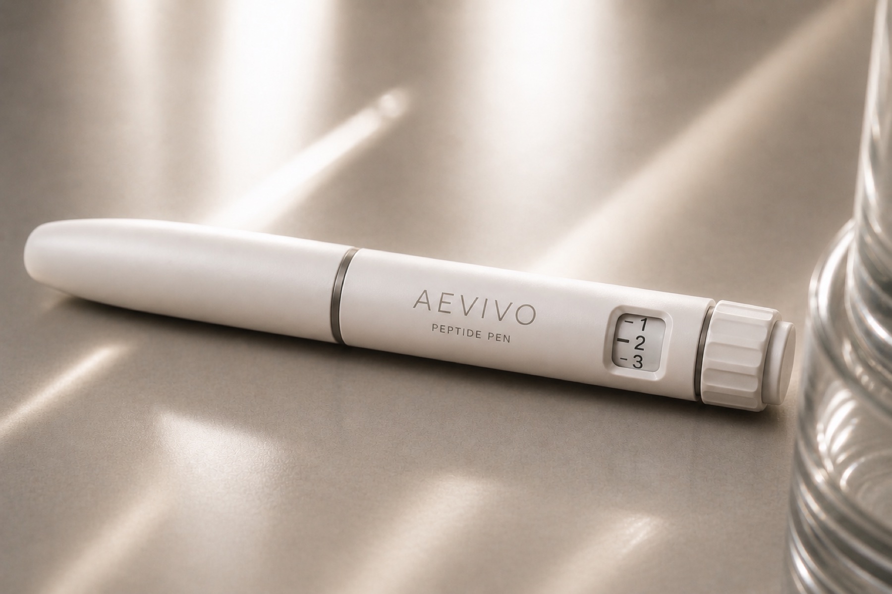 Aevivo pre-filled peptide pen with dose counter